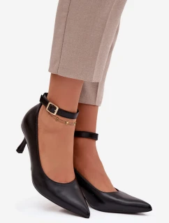 Lodičky s páskem Perrine – černé