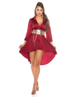 Sexy KouCla High-Low Silk-Look Dress