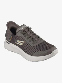 Skechers Slip-Ins: Go Walk Flex – Hands Up, hnědé (216324-WW/BRN)
