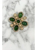 Brož model 18753463 2 zelená - K-Fashion