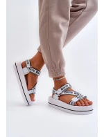 Dámské sandály na platformě Big Star model 21652651 Bílé - Big Star Shoes Dámské sandály na platformě Big Star model 21652651 Bílé - Big Star Shoes