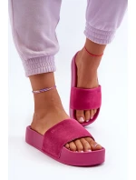 Dámské žabky na platformě z semiše Big Star model 21655533 fuchsie - Big Star Shoes Dámské žabky na platformě z semiše Big Star model 21655533 fuchsie - Big Star Shoes