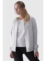 Dámská Mikina S Kapucí Rozepínací Bavlněná 4F Šedá 4FWMM00TSWSF1467-27M