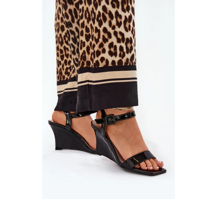 Dámské Sandály Na Klínu Černé model 21688991 - Boto