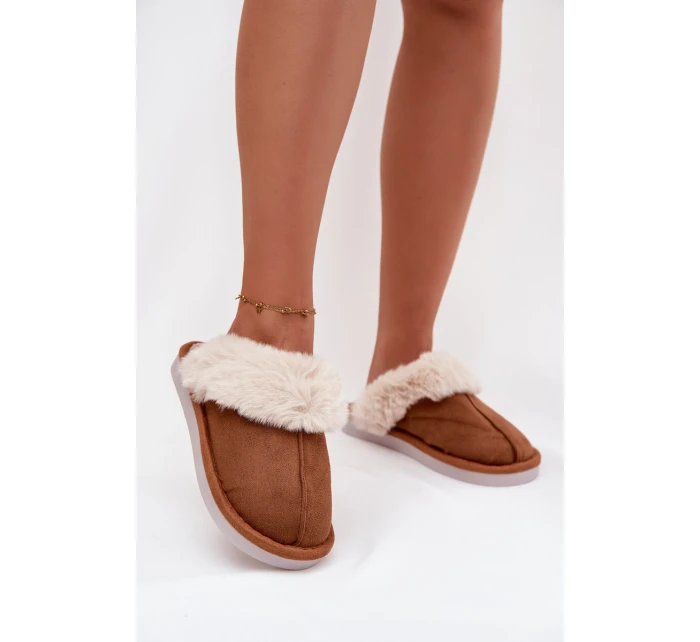 pantofle s kožešinou Camel model 21772494 - Boto