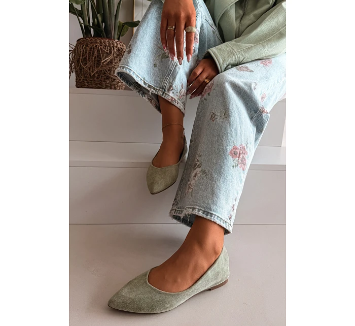 Zelené ekologické baleríny model 22091938 - Boto