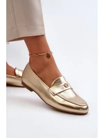 Dámské mokasíny na plochém podpatku Gold Sylvaine Dámské mokasíny na plochém podpatku Gold Sylvaine