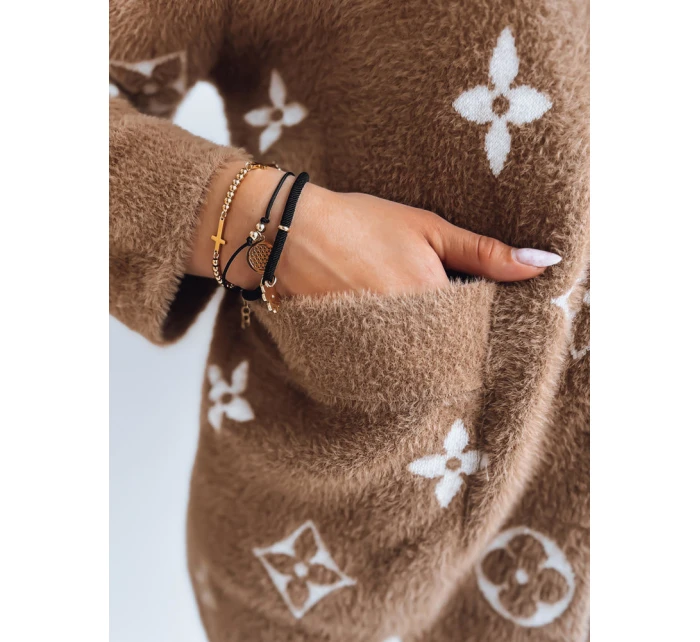 Dámská bunda z alpaky FORTY světle hnědá FashionStreet NY0601