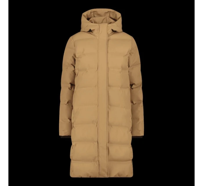 Dámská zimní dlouhá bunda s kapucí,  béžová model 21350723 - CMP