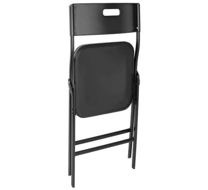 STOLEK PRO CATERING KOMPAKTNÍ STOLEK 86,5x86,5x71 cm a 4 SEDÁTKA ČERNÝ