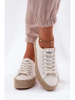 Dámské Tenisky Na Platformě S Pletením model 21693323 Světle Béžové - Lee Cooper