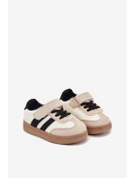 Sportovní Obuv Tenisky Dětské Na Suchý Zip Béžové model 21700597 - Boto Sportovní Obuv Tenisky Dětské Na Suchý Zip Béžové model 21700597 - Boto