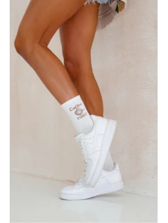 Dámské ponožky Coffee model 21713031 Bílé - Milena