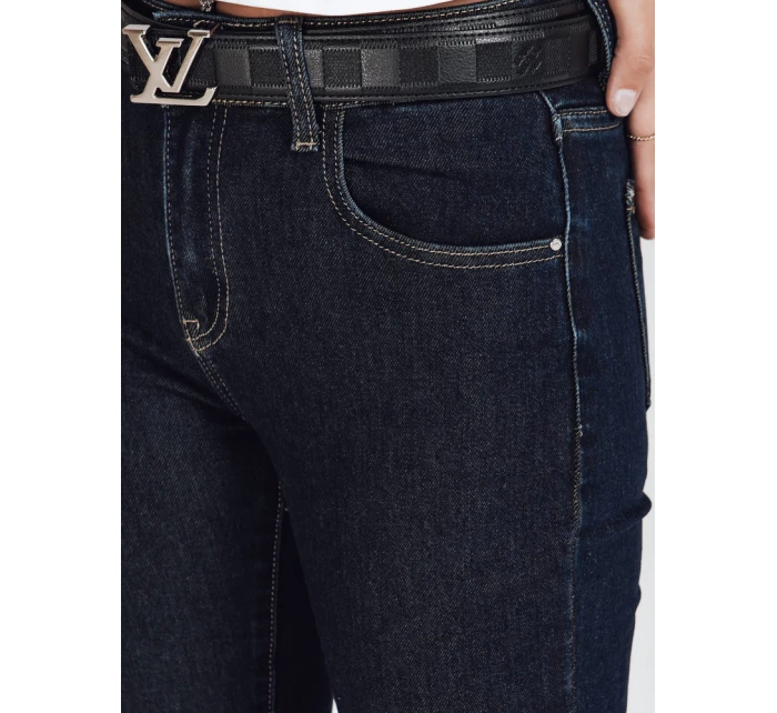Dámské džínové úzké kalhoty námořnická modř Dstreet model 21992723 - FashionStreet