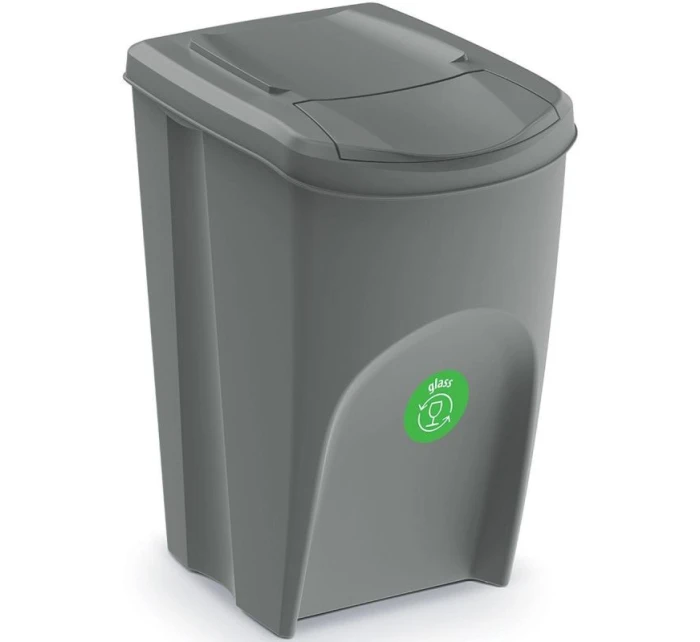 Odpadkové koše 35 l SORTIBOX SET4 PACKY ŠEDÉHO KAMENE dětské