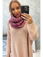 model 18752023 Dámský šátek s čepicí fuchsiová - K-Fashion