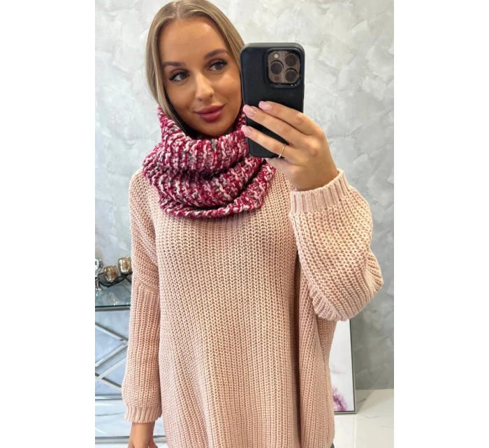 model 18752023 Dámský šátek s čepicí fuchsiová - K-Fashion