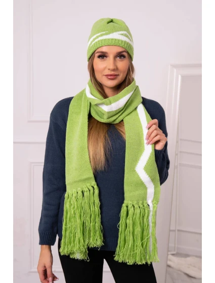 Dámská souprava se šátkem Jagna K356 pistácie Dámská souprava se šátkem Jagna K356 pistácie