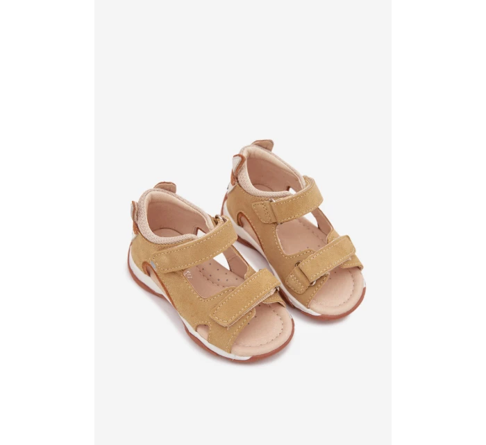 Kožené Dětské Sandály S  Béžové model 22031675 - Bartek S.A.