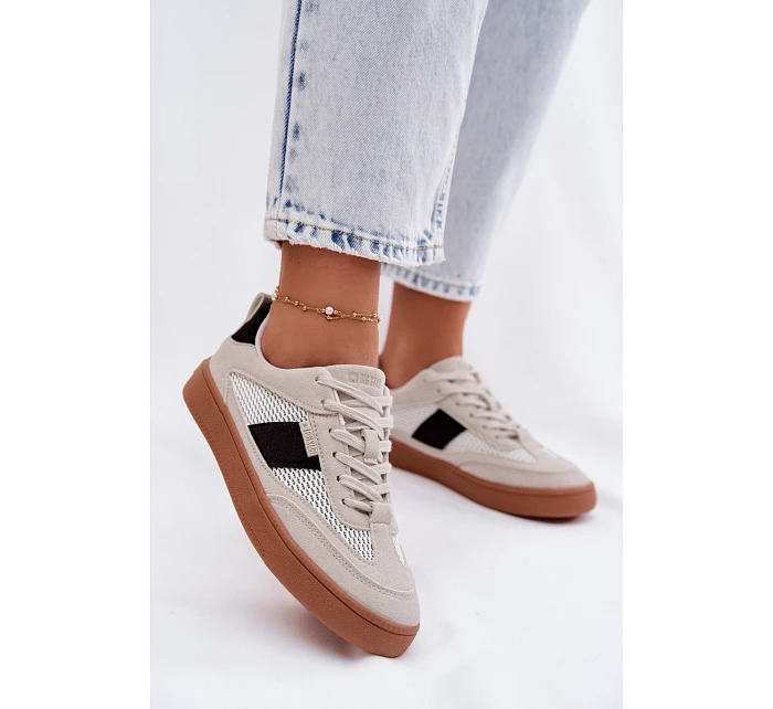 Dámské tenisky Big Star model 22100910 Šedé - Big Star Shoes Dámské tenisky Big Star model 22100910 Šedé - Big Star Shoes