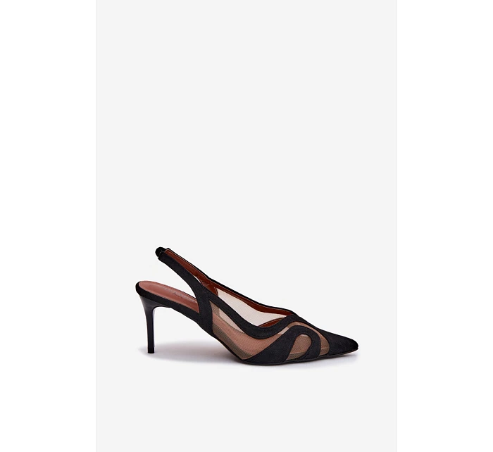 Dámské sandály na jehlovém podpatku Černé model 22103166 - Boto Dámské sandály na jehlovém podpatku Černé model 22103166 - Boto