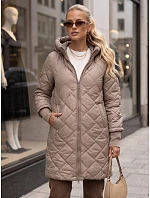 Dámská přechodová bunda TY5866 béžová - FashionStreet Dámská přechodová bunda TY5866 béžová - FashionStreet