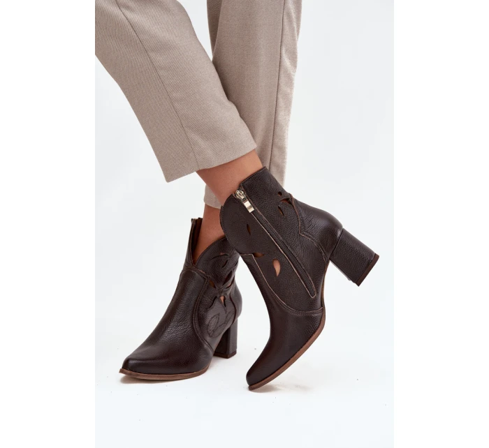 Boty na podpatku  model 219130 Step in style