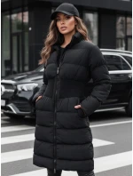 Dámská zimní dlouhá prošívaná bunda FABWARM černá FashionStreet TY4620