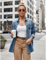 Dámská džínová košile oversize DENIMOVA modrá FashionStreet DY0467