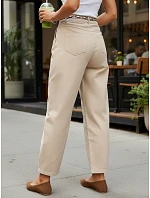 Spodnie damskie z wysokim stanem z  model 22067221 - FashionStreet