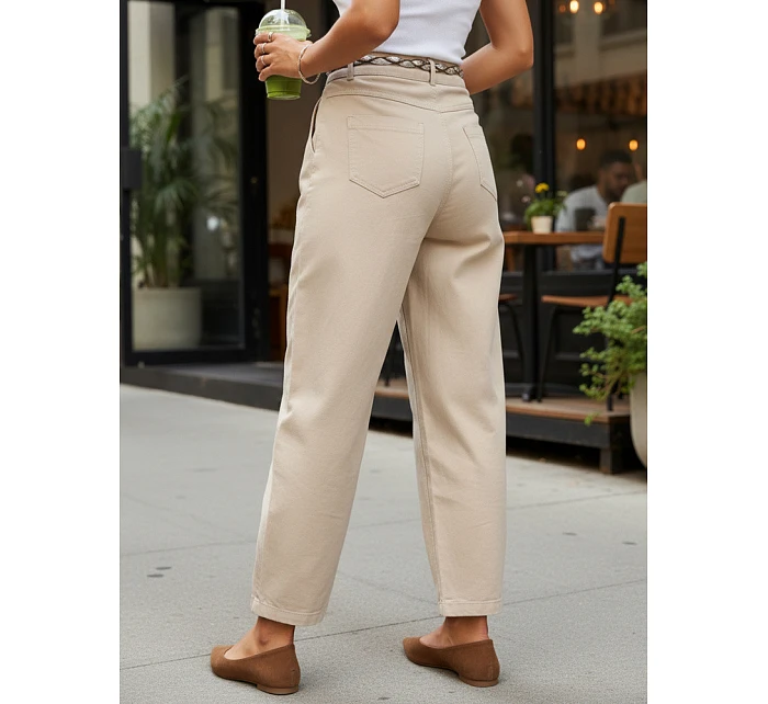 Spodnie damskie z wysokim stanem z  model 22067221 - FashionStreet