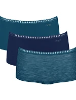 Dámské kalhotky GO Crush Short C3P - Turquoise - tyrkys M024 - SLOGGI