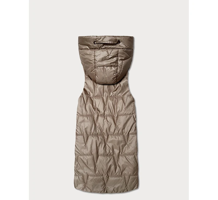 Tenké bez rukávů s kontrastním lemováním Goodlookin beige (B8583-12)