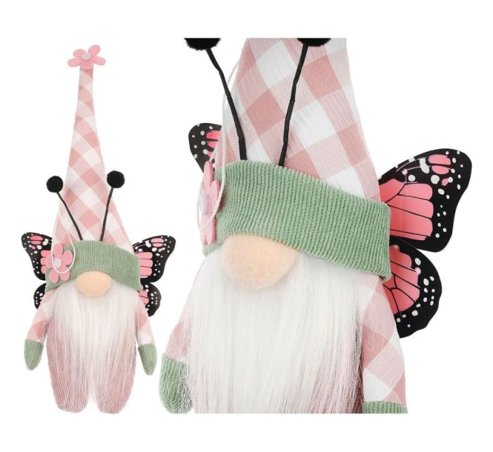 GHOST GNOM MOTHROOM PALE 25CM SPRING DECORATION dětské