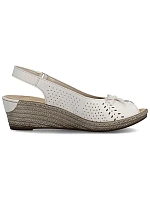 Skórzane damskie na z  model 22087192 - Rieker