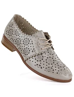 Dámská prolamovaná obuv oxford zlatá Potocki 12778 Dámská prolamovaná obuv oxford zlatá Potocki 12778
