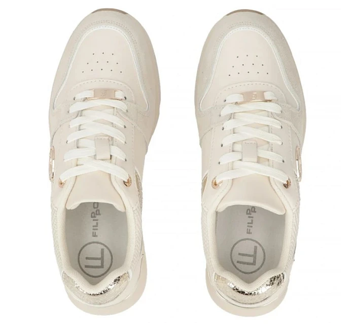 Dámské kožené polobotky béžové Filippo DP7769 dámské