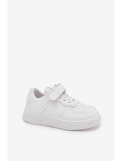 Dětská Sportovní Obuv Z Eko Kůže Bílá model 21700953 - Boto Dětská Sportovní Obuv Z Eko Kůže Bílá model 21700953 - Boto