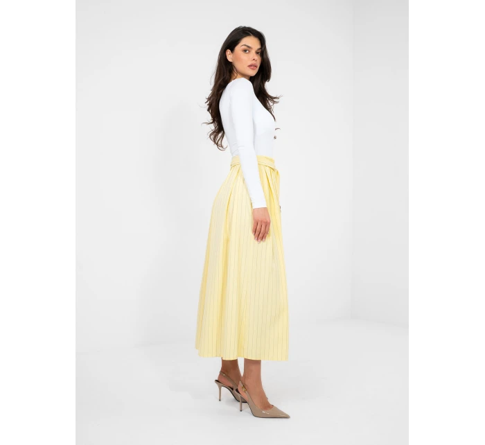 Spódnica IT SD model 22011449 jasny żółty - FPrice Spódnica IT SD model 22011449 jasny żółty - FPrice