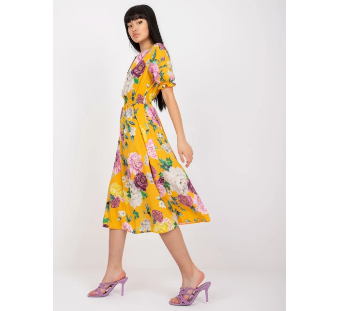 Šaty LK SK 507564.36P tmavě žlutá