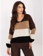 Sweter MI SW model 21365578 brązowy - FPrice Sweter MI SW model 21365578 brązowy - FPrice