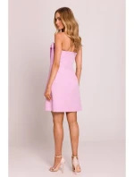 Šaty s mašlemi růžové model 20970703 - Moe Šaty s mašlemi růžové model 20970703 - Moe
