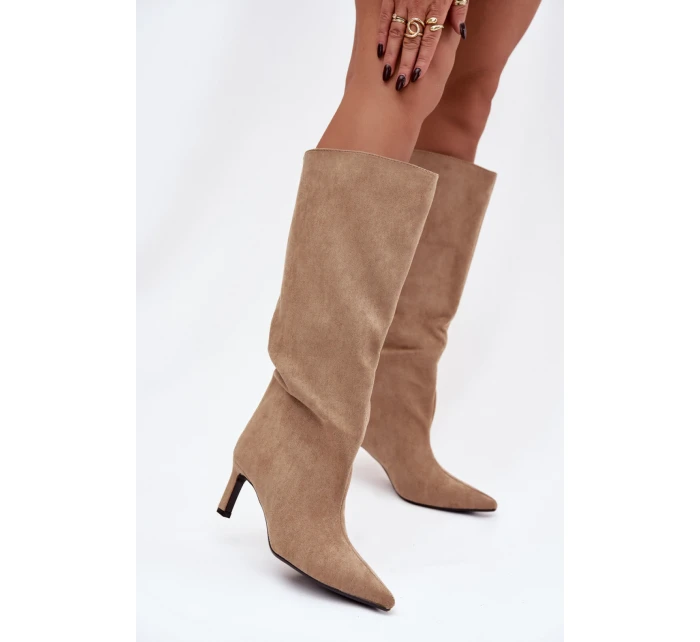 Kozačky na podpatku model 222533 Step in style Kozačky na podpatku model 222533 Step in style