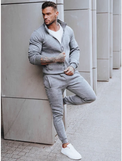 FashionStreet antracitová pánská tepláková souprava AX0734