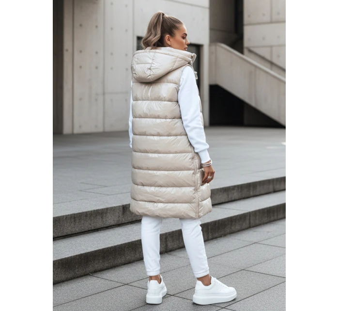 Dámská prošívaná vesta bílá Dstreet model 21994761 - FashionStreet Dámská prošívaná vesta bílá Dstreet model 21994761 - FashionStreet