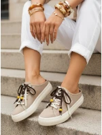 Sneakersy damskie na z  beżowe model 22022511 - FashionStreet