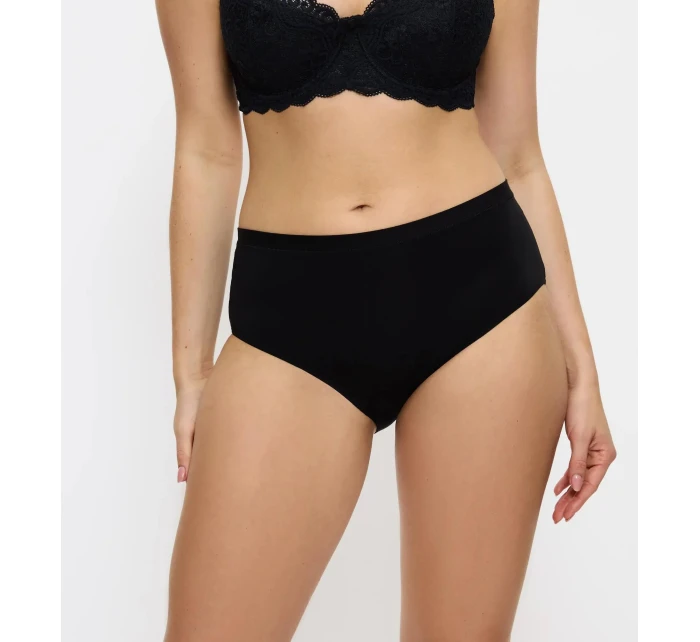 Dámské kalhotky Sense of Modal Midi - BLACK - černé 0004 - TRIUMPH Dámské kalhotky Sense of Modal Midi - BLACK - černé 0004 - TRIUMPH