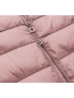 Prošívaná dámská bunda ve barvě s kapucí model 21241958 - Libland Prošívaná dámská bunda ve barvě s kapucí model 21241958 - Libland