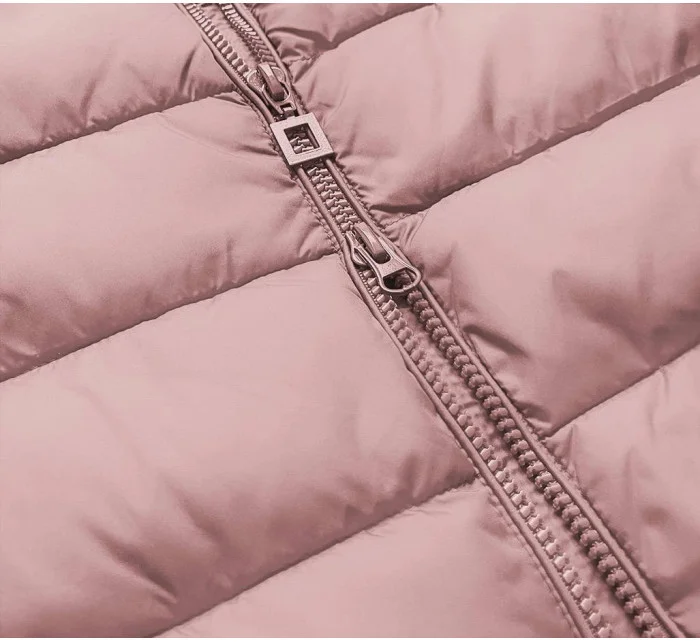 Prošívaná dámská bunda ve barvě s kapucí model 21241958 - Libland Prošívaná dámská bunda ve barvě s kapucí model 21241958 - Libland