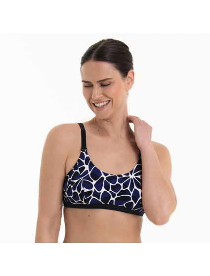Style Nola Top Care-bikini-horní díl 6511-1 schwarz/pool blue - Anita Care